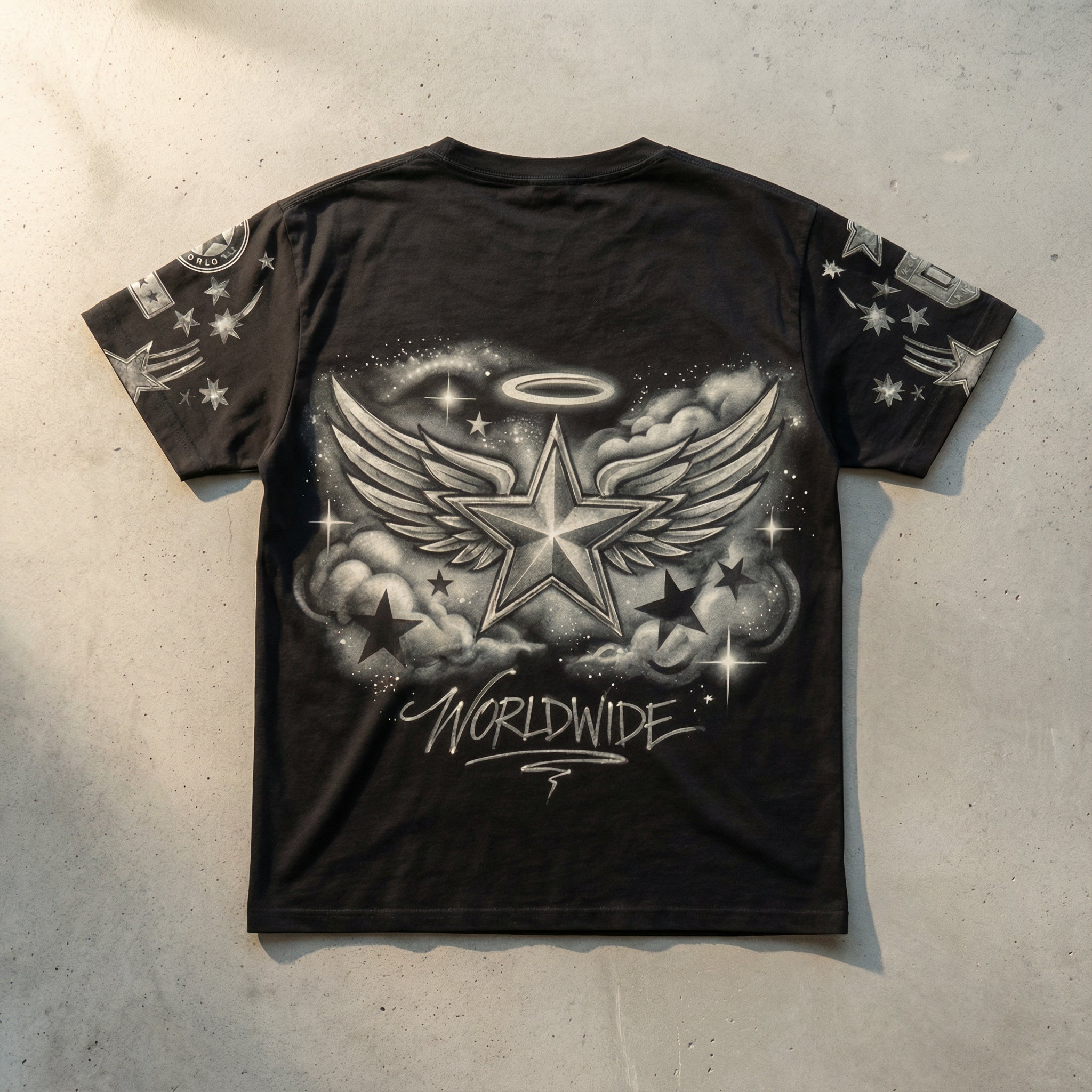 Dream Chaser Angel Tee - Black