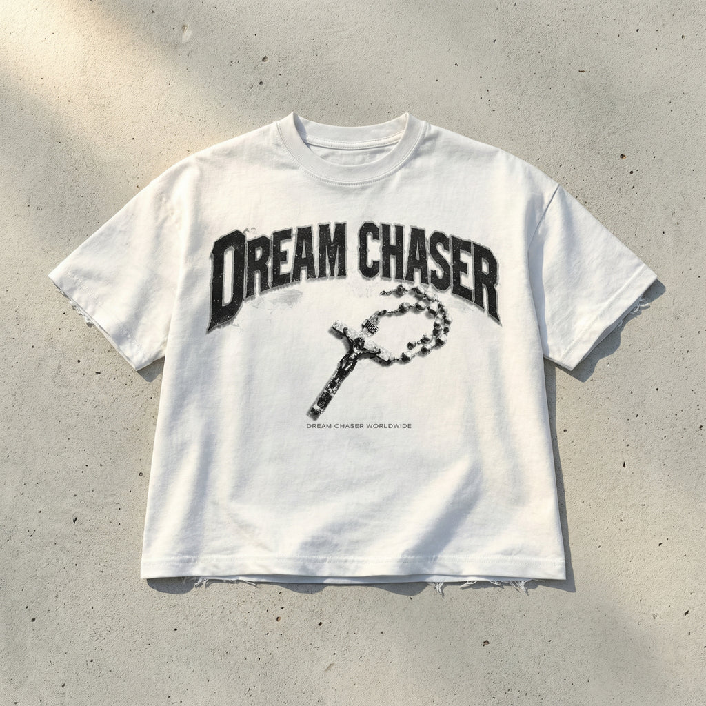 Dream Chaser Angel Tee - White