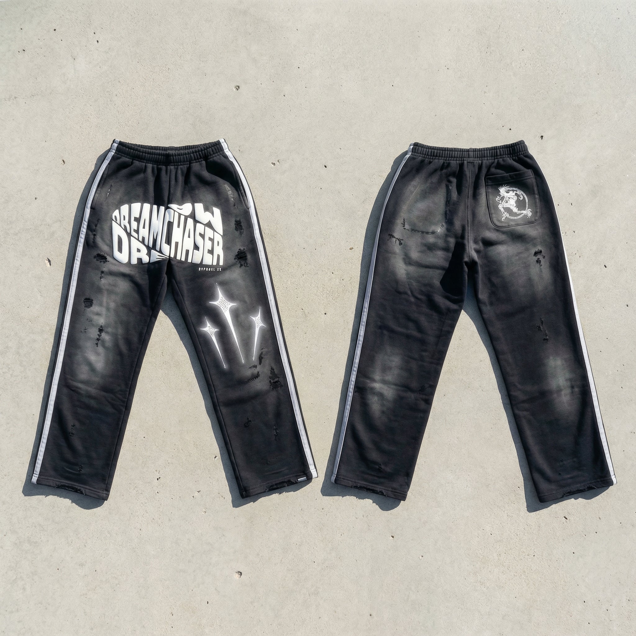 Dream Chaser Star Sweatpants - Black