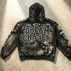 Dream Chaser Star Zip Hoodie - Black
