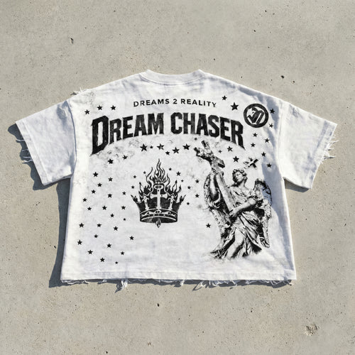 Dream Chaser Angel Tee - White