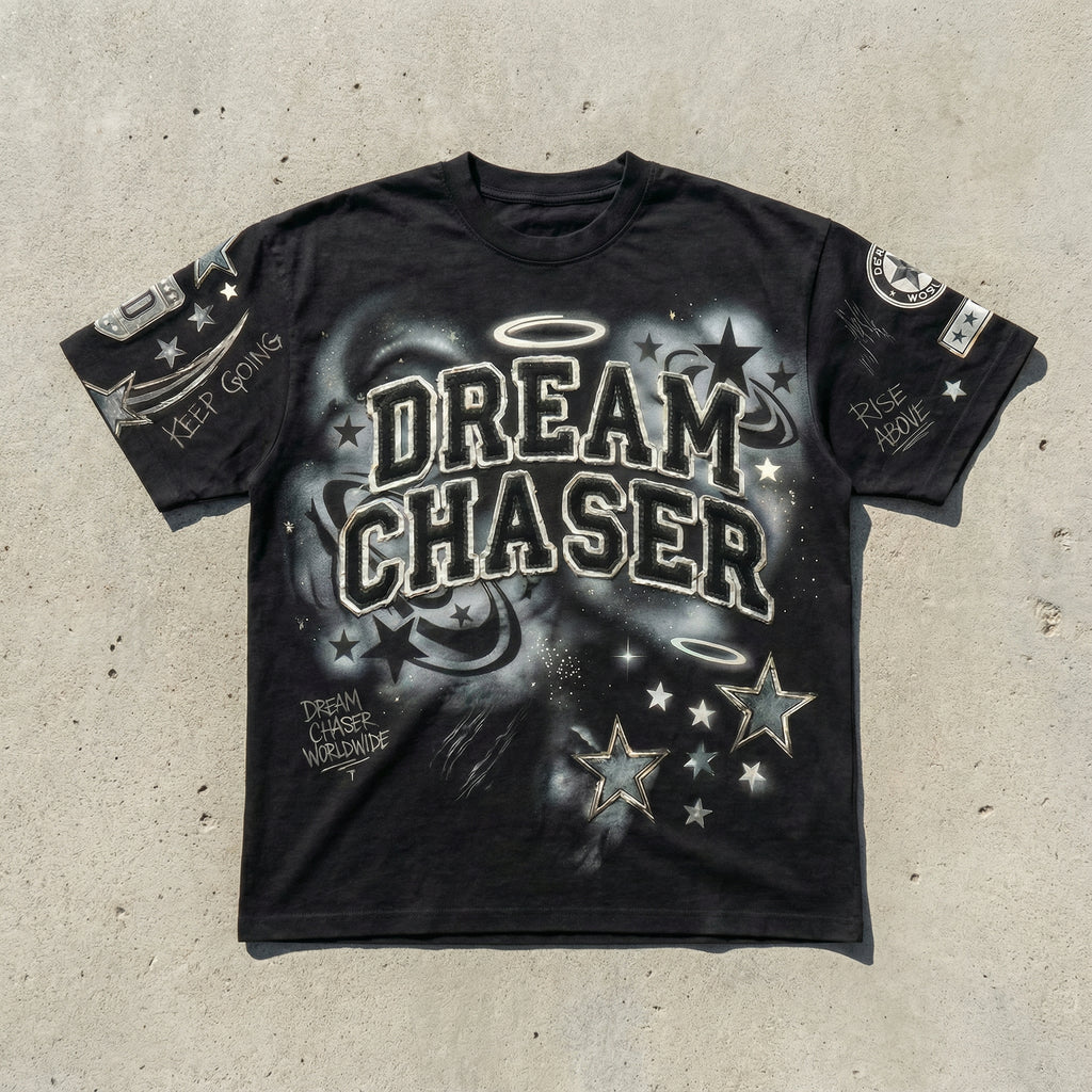 Dream Chaser Angel Tee - Black