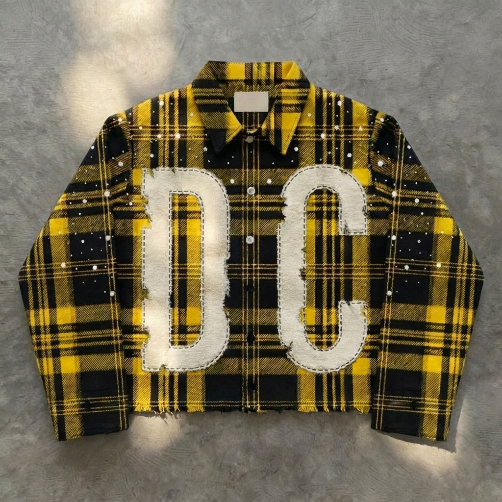 Dc custom Flannel with stones