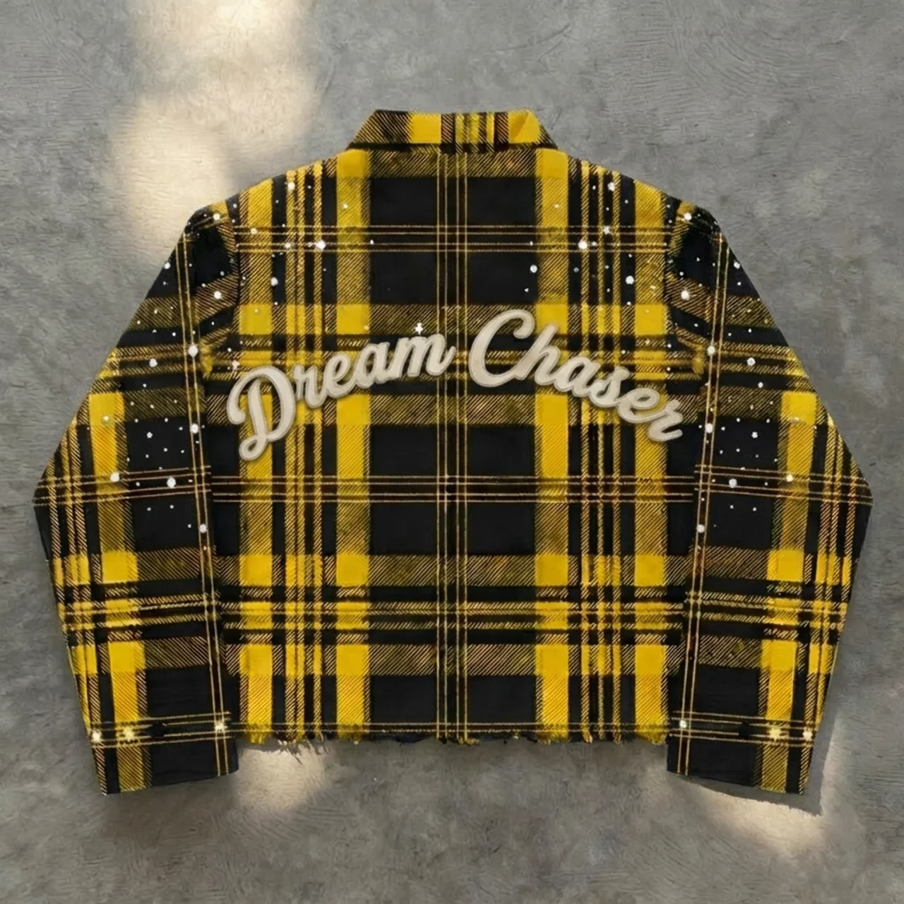 Dc custom Flannel with stones